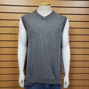 Turnberry Men’s Merino Wool Vest Gray Size Large